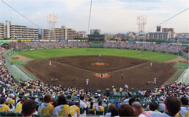 プロ野球公式戦「ホークス戦」北九州市民球場開催の様子
